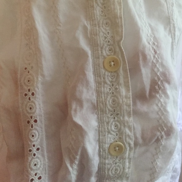 Embroidered white button down - Picture 2 of 3