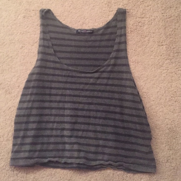 Brandy Melville striped crop top