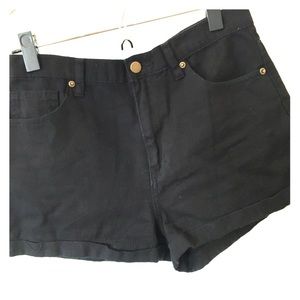 Black High Waisted Forever 21 Shorts