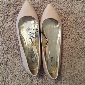 Express nude flats new with tags