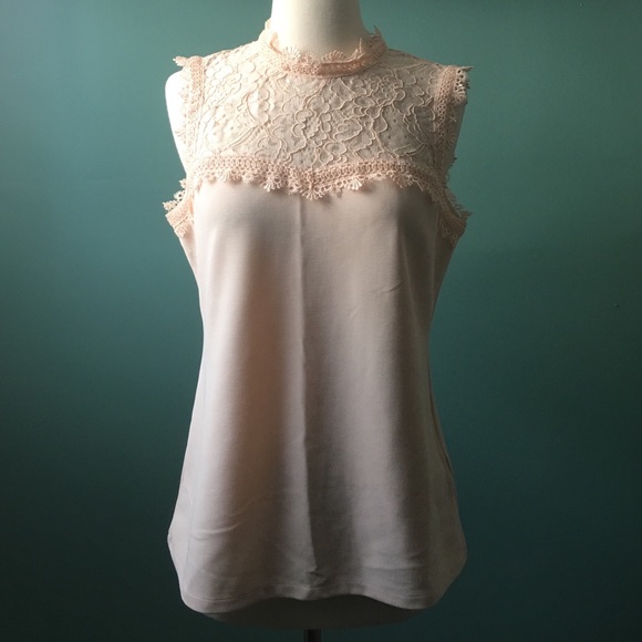 H&M Blush Pink Lace Top