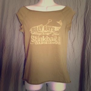 🔺Final🔺Green tank/cut off shirt with fishing