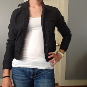 Black short jacket