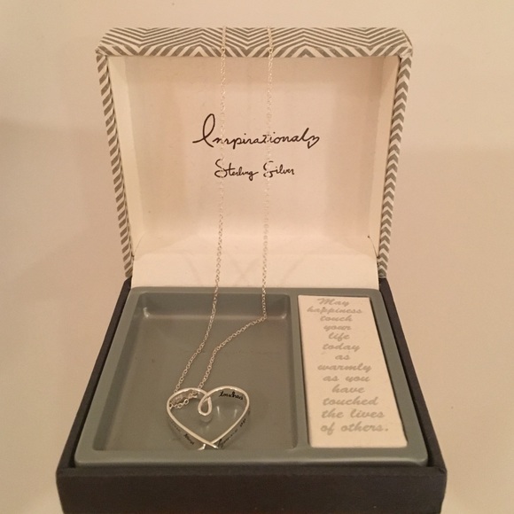 Sterling silver heart necklace