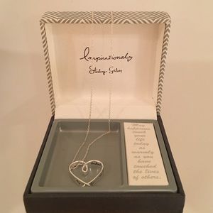 Sterling silver heart necklace