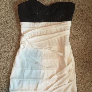 White and black Dress