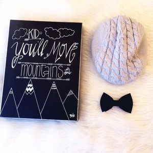 Infant boys knitted scally cap