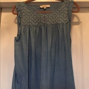 Loft chambray top!