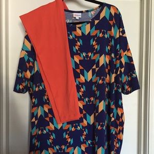LuLaRoe large Irma and tall & curvy leggings