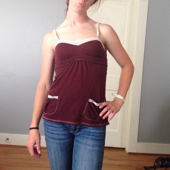 Maroon tank top