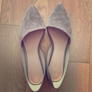 Beige suede J.crew shoes