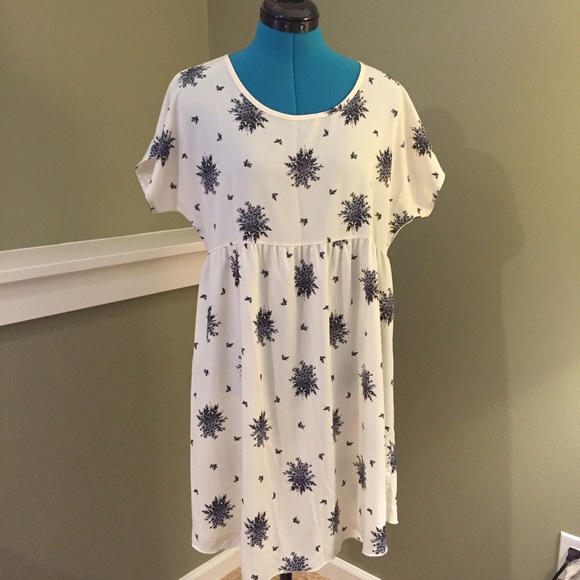 ORANGE CREEK Retro Floral Babydoll Dress