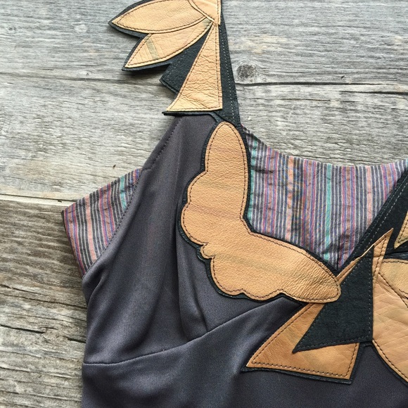 Emma Cook Leather Appliqué Top Size AU 10/US 6 - Picture 2 of 4