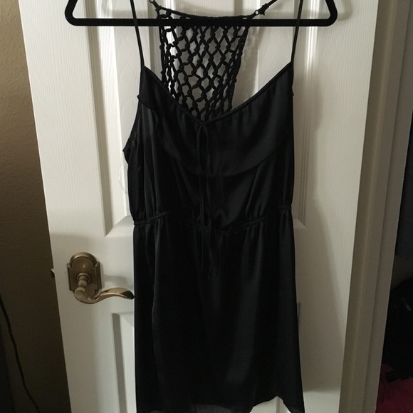 Little Black Silky Dress