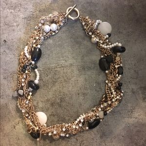 2/$10 Gold Statement Necklace with embellishments
