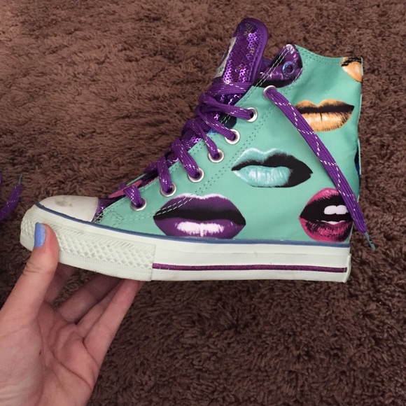 Secret wedge high tops