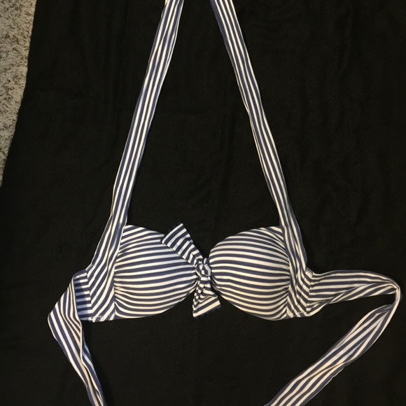 Sea folly striped bikini top size 6