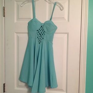 Light blue skater dress