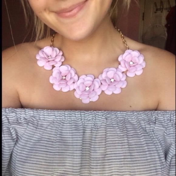 Chunky Floral Statement Necklace