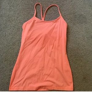 Lulu lemon Pink/Coral Power Y Tank