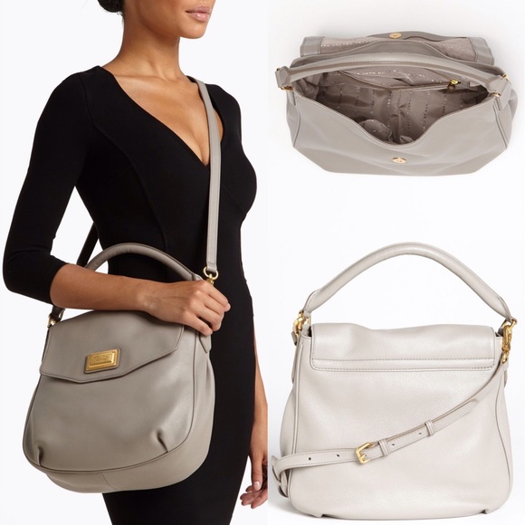 Marc by Marc Jacobs Leather Flap Hobo (Black) - Picture 2 of 6