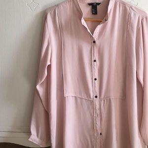 Muave Button Up Blouse