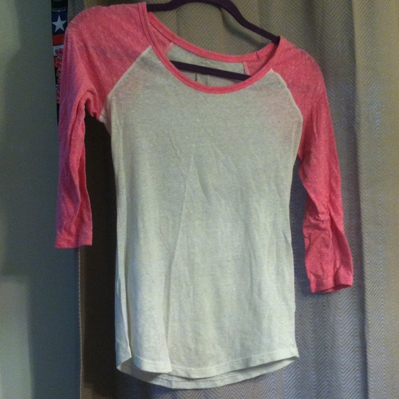 🎀BOGO🎀Pink baseball tee