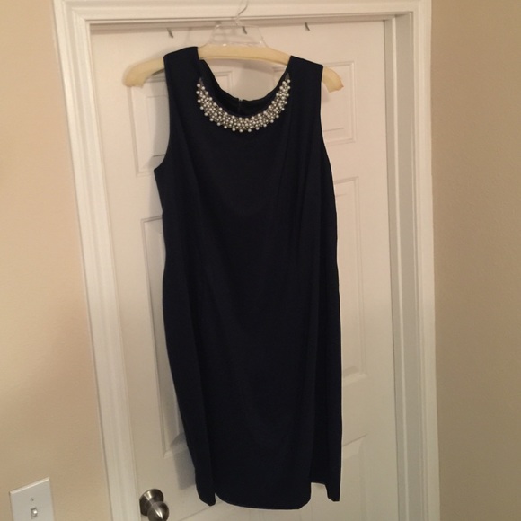 Navy blue elegant dress