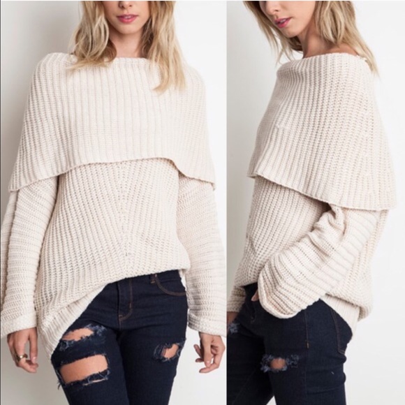 🆕SYDNEY knit off shoulder sweater top - MUAVE - Picture 2 of 4