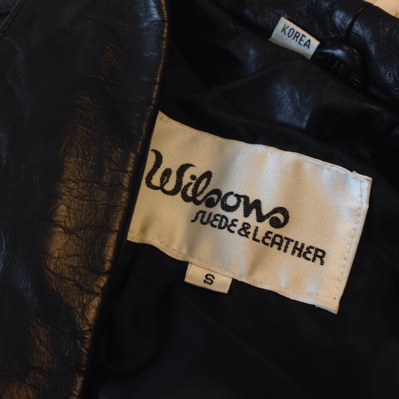 80s Vintage Wilsons Leather Jacket - Picture 3 of 4