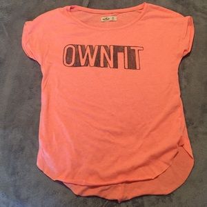 Hollister "own it" graphic t shirt