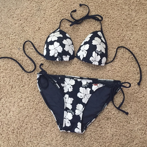 Hollister floral bathing suit.