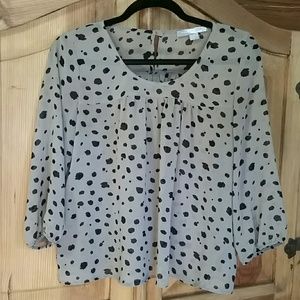 FOREVER 21 spotted blouse