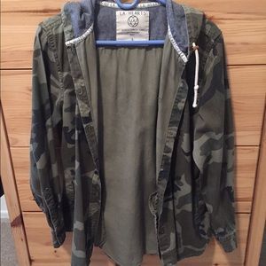 Camo hooded jacket