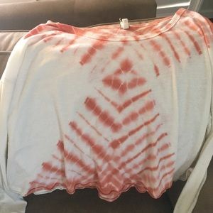 Tye dye free people long sleeve shirt