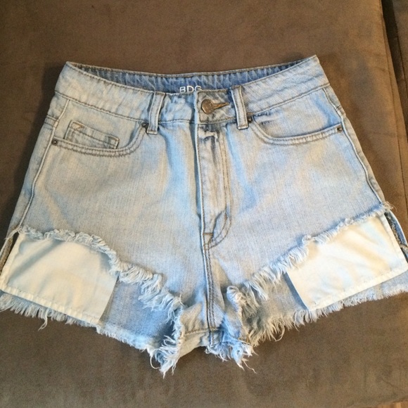 BDG Light Wash Denim Shorts