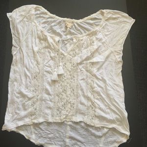 Hollister shirt with lace