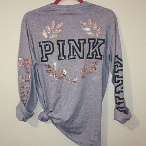 VS Pink Campus Long Sleeve Tee