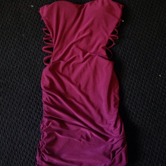 Tight strapless dress