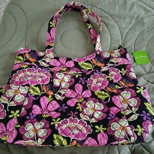 Vera Bradley Pleated Tote Pirouette Pink