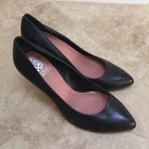 Vince Camuto black pointed toe pumps
