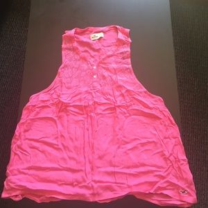 Pink Hollister tank