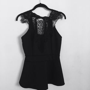Black lace top