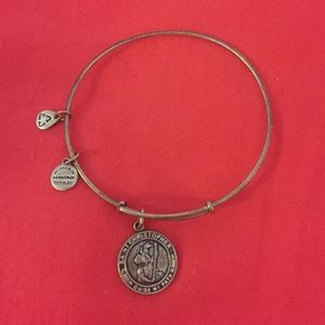 Alex and Ani silver St. Christopher bracelet