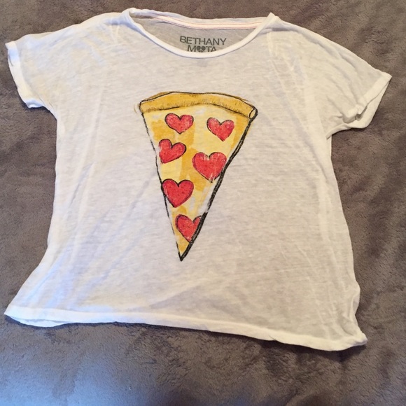 Bethany Mota (Aeropostale) pizza t shirt