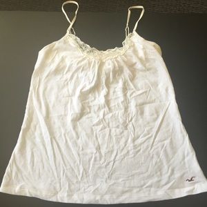 White Hollister tank