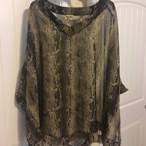 Show Me Your Mumu snakeskin print tunic