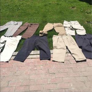 Lot of 8 men's pants slacks khakis Tommy Hilfiger