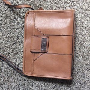 Camel colored Merona crossbody purse