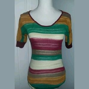 Small Annabelle Maternity Stretch Striped Blouse